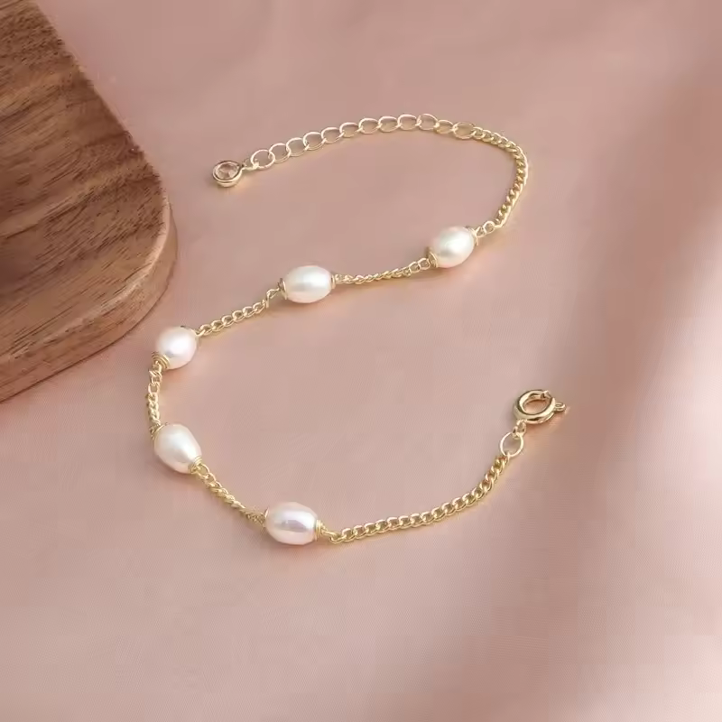 Elegant Pärlarmband | Tillsammans mot bröstcancer