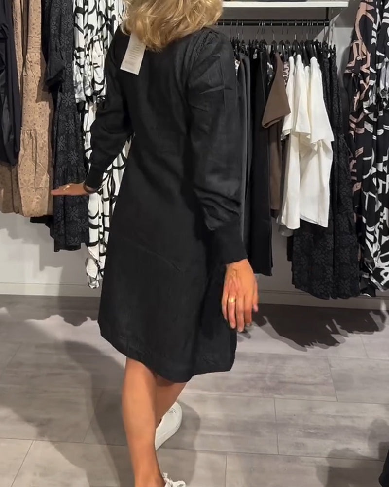 Maika™ - Knappfram Klänning