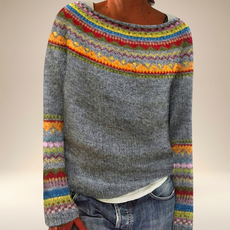 Margella™ - Retro Stickad Tröja