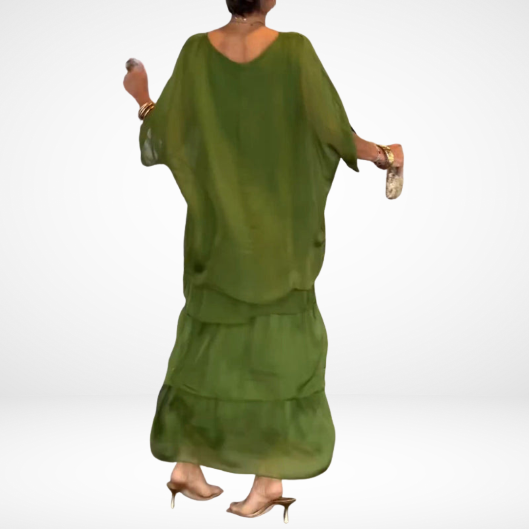 Hylda™ - Konstnärlig Lös Maxi Klänning