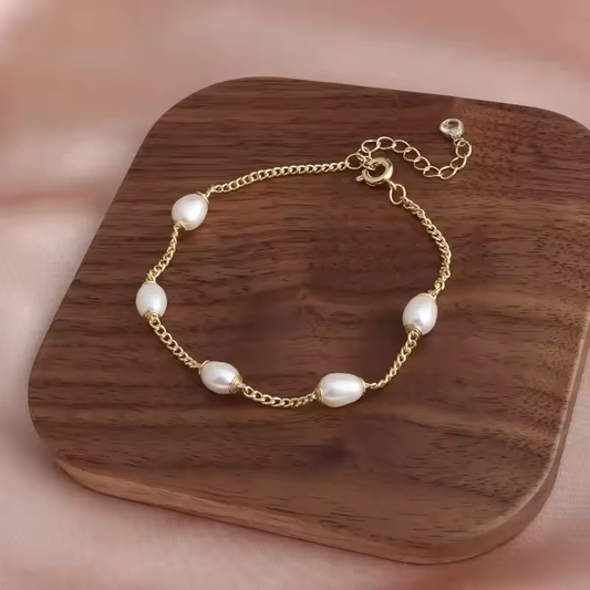 Elegant Pärlarmband | Tillsammans mot bröstcancer