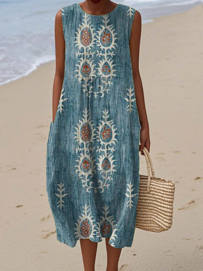 Helen™ - Vintage Etnisk Klänning