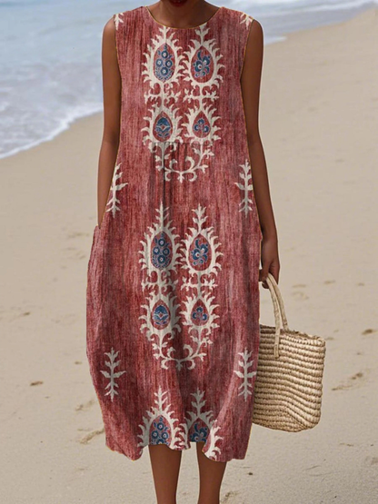 Helen™ - Vintage Etnisk Klänning