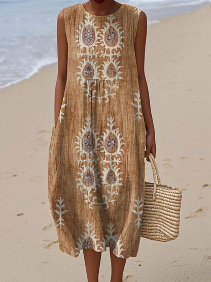 Helen™ - Vintage Etnisk Klänning