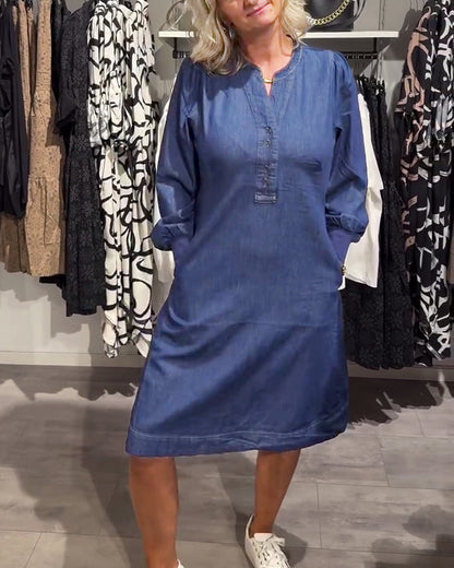 Maika™ - Knappfram Klänning