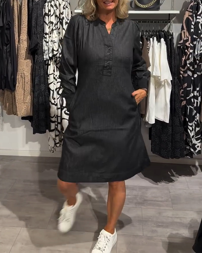 Maika™ - Knappfram Klänning