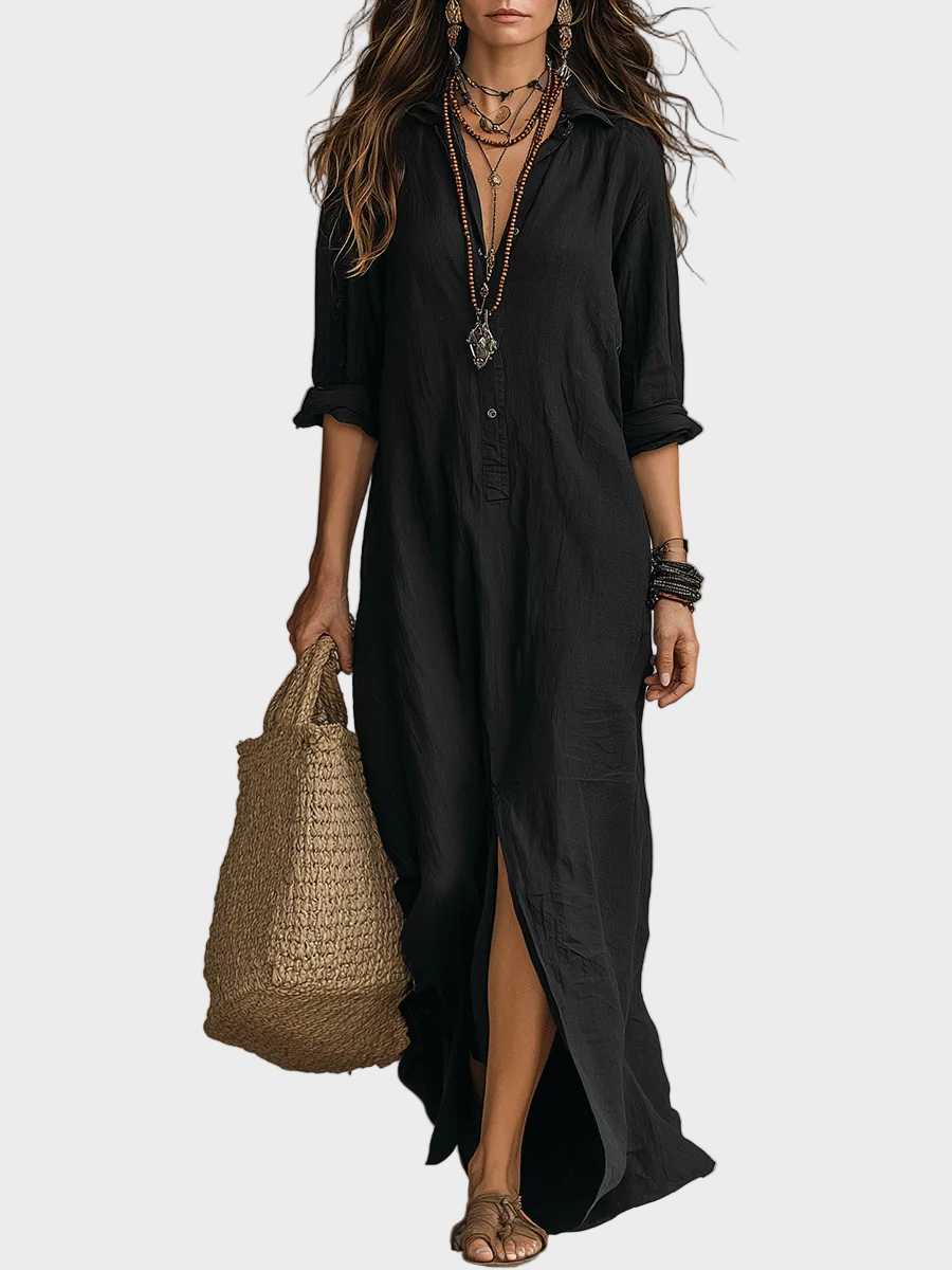 Delilah™ - Knäppning Bohemisk Klänning