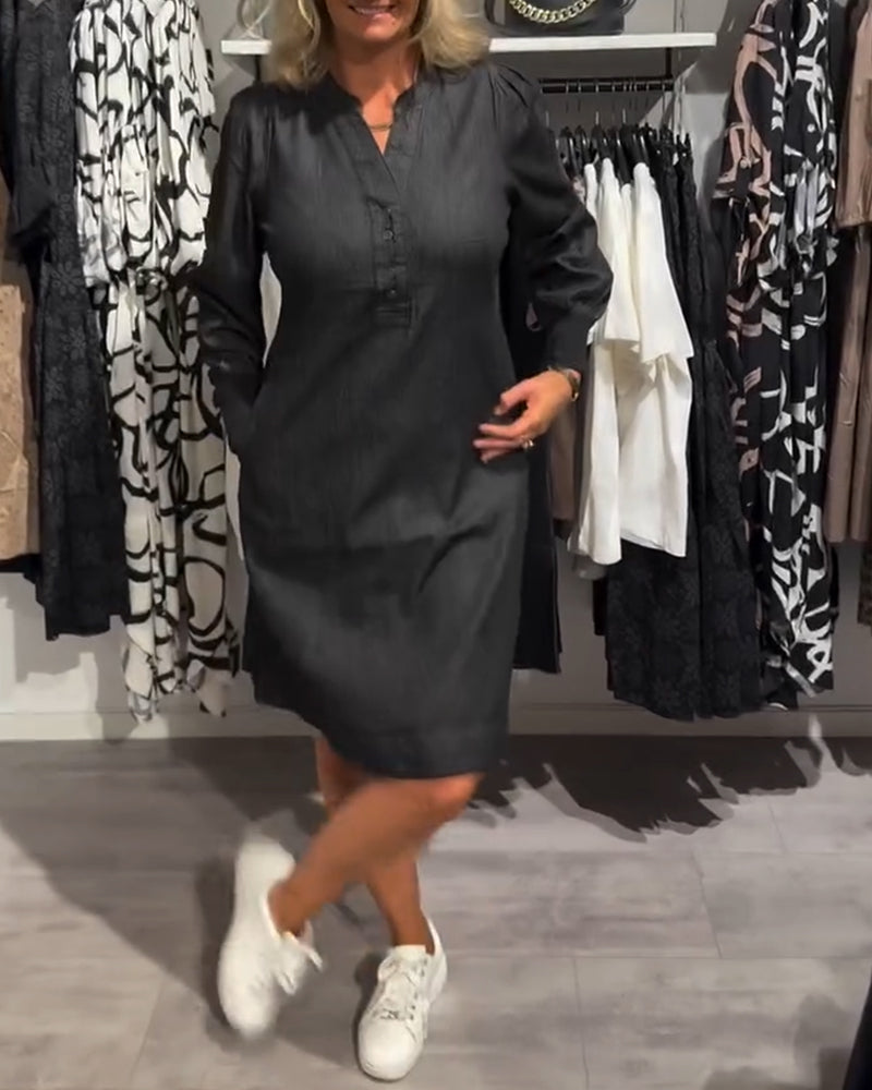 Maika™ - Knappfram Klänning