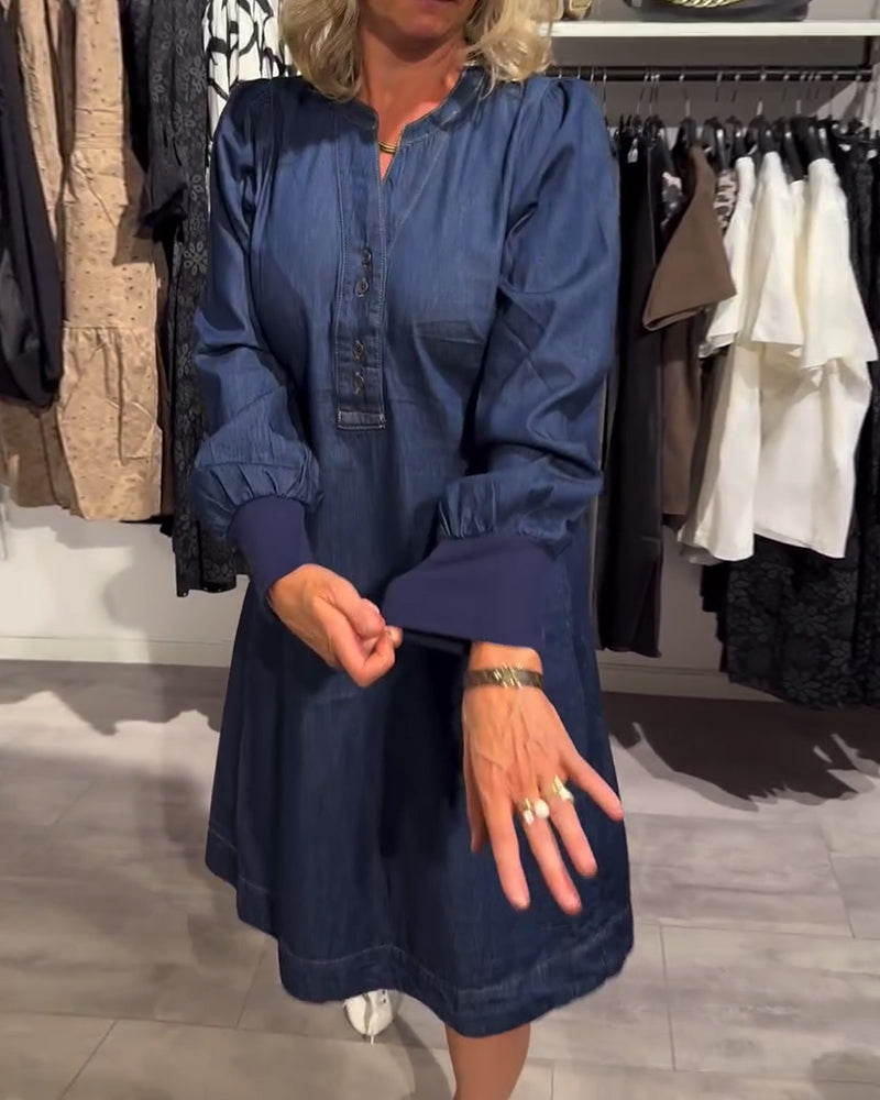 Maika™ - Knappfram Klänning