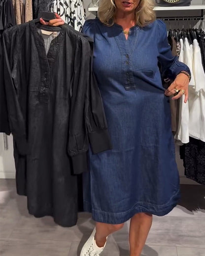 Maika™ - Knappfram Klänning