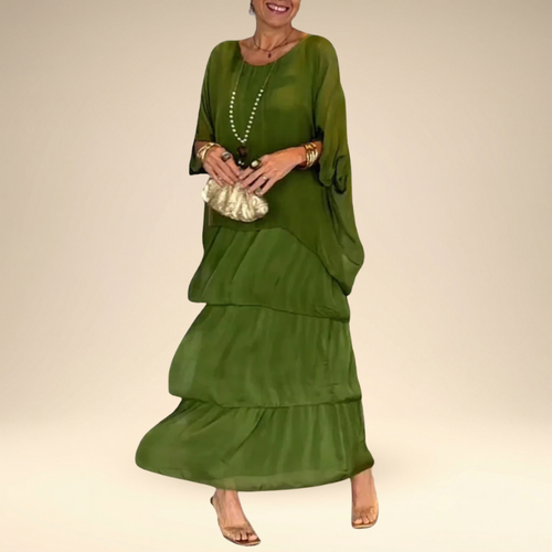 Hylda™ - Konstnärlig Lös Maxi Klänning