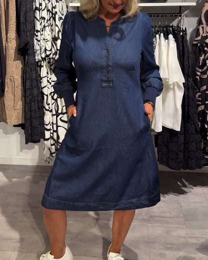 Maika™ - Knappfram Klänning