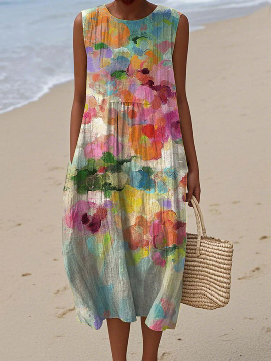 Amelie™ - Blommig Tryckt Klänning