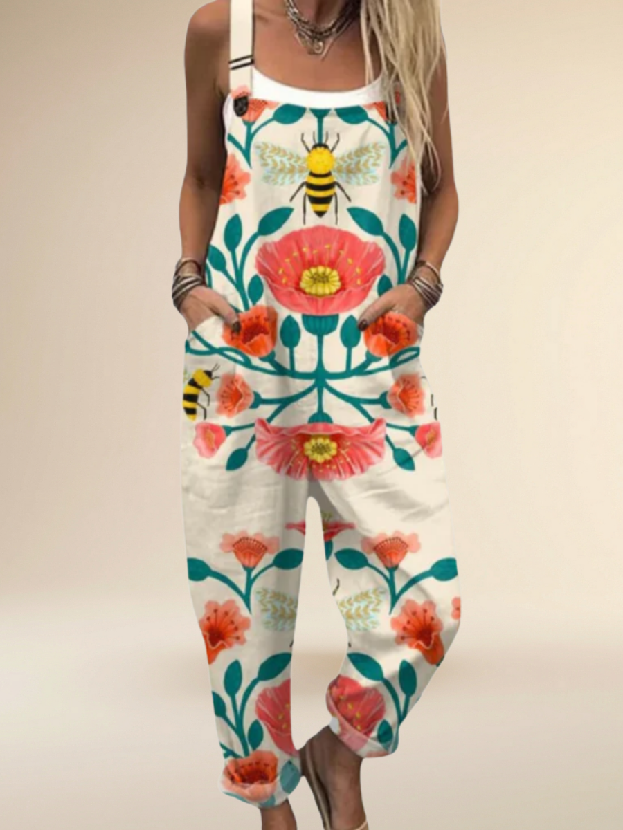 Alona™ – Blomster & Bi Jumpsuit