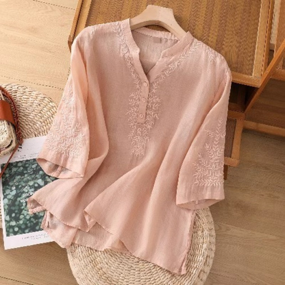 Stella™ - Elegant Broderad Blus