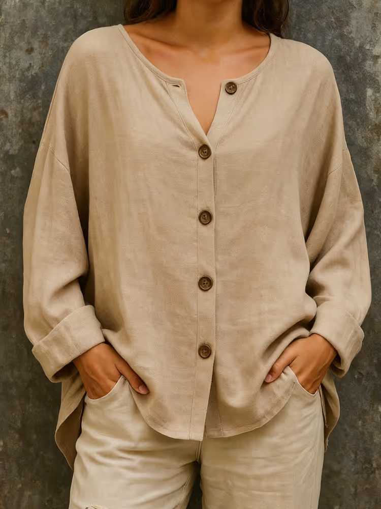 Alwina™ – Knapp Skjorta