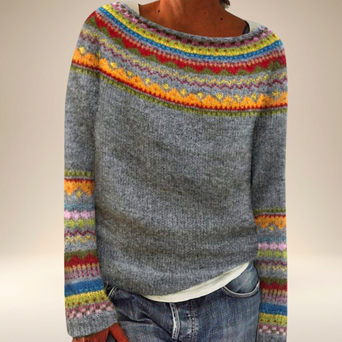 Margella™ - Retro Stickad Tröja