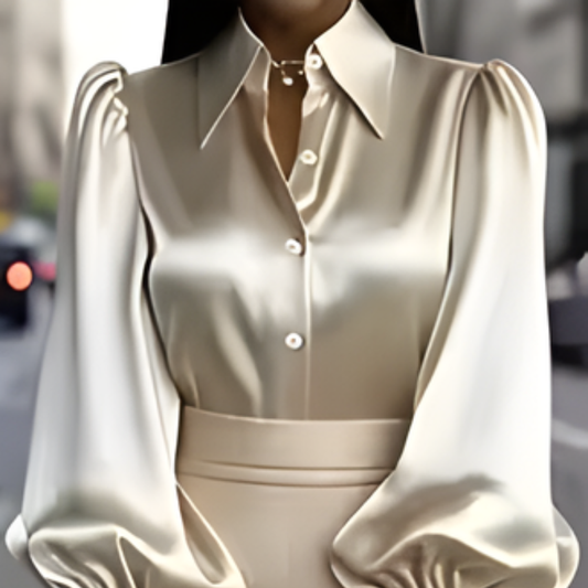 Aiza™- Satinskjorta