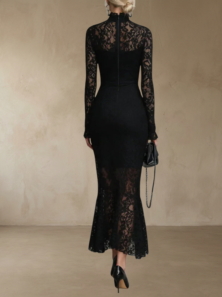 Monica™ – Elegant spets maxiklänning med sjöjungfrusiluett