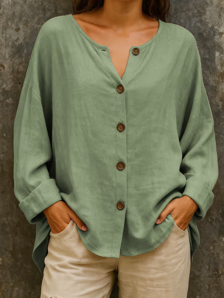 Alwina™ – Knapp Skjorta