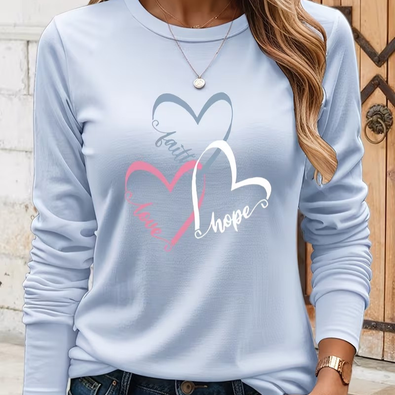 Tro Hopp Kärlek T-shirt | Tillsammans mot bröstcancer