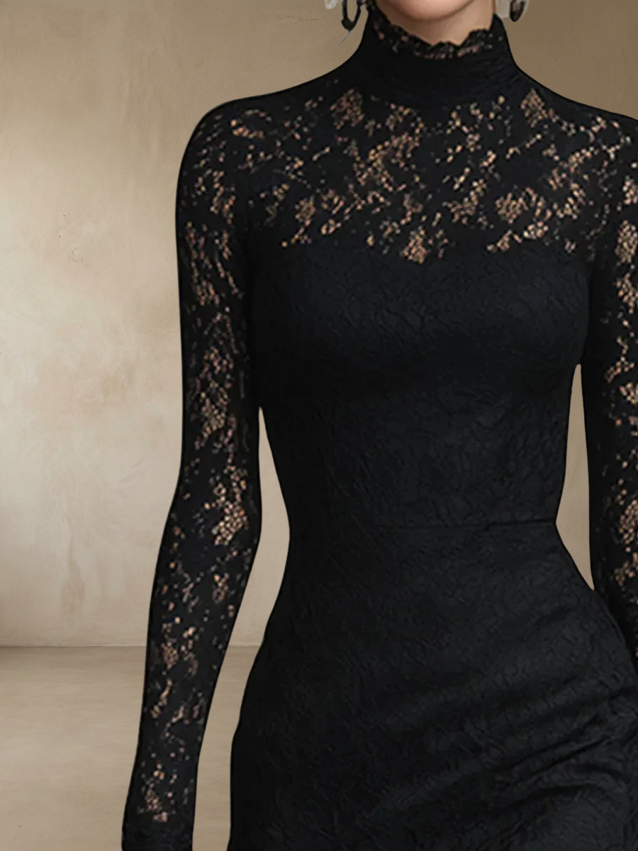 Monica™ – Elegant spets maxiklänning med sjöjungfrusiluett