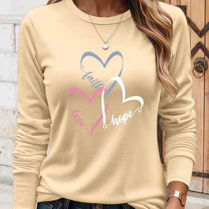 Tro Hopp Kärlek T-shirt | Tillsammans mot bröstcancer