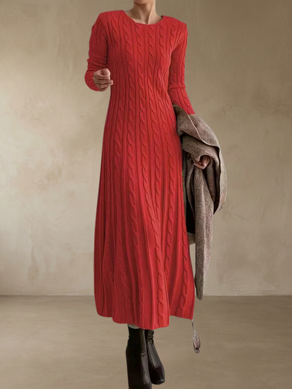 Evelyn™ – Mjuk elegant stickad Klänning