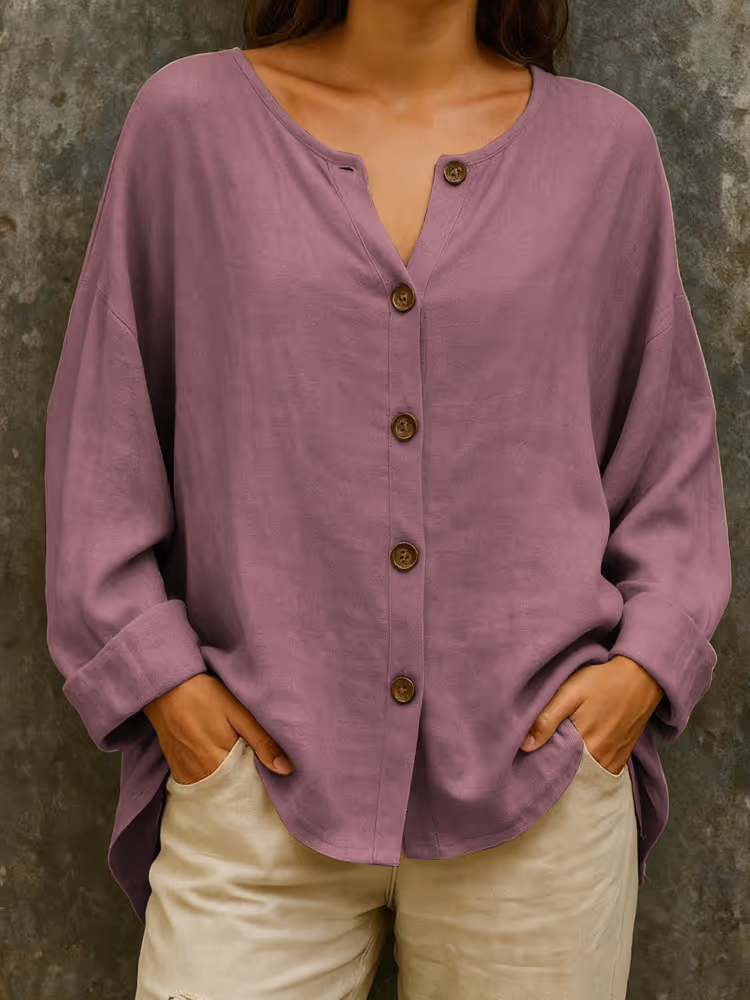 Alwina™ – Knapp Skjorta