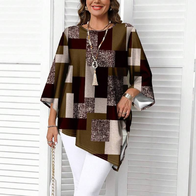 Amelia™- Mönstrad Tunika Blus