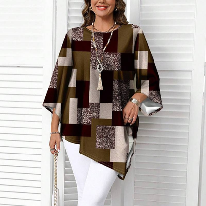 Amelia™- Mönstrad Tunika Blus