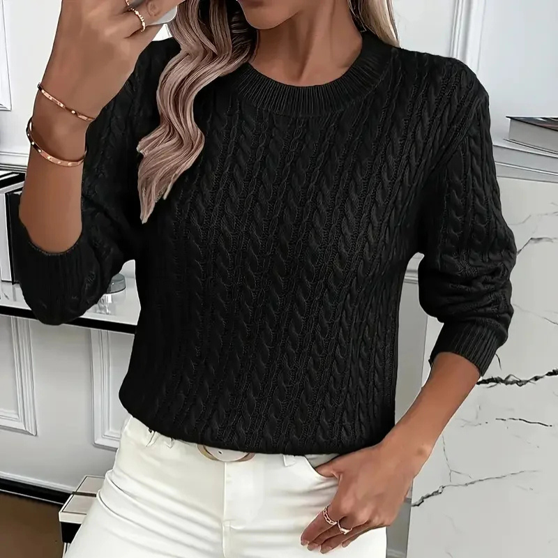 Raphaela™ - Kabelstickad Tröja