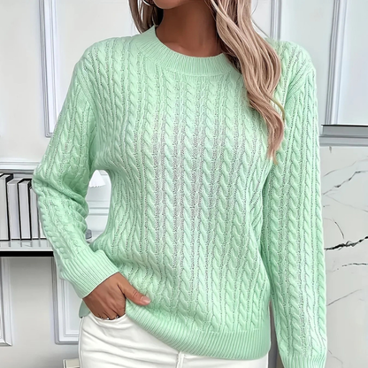 Raphaela™ - Kabelstickad Tröja