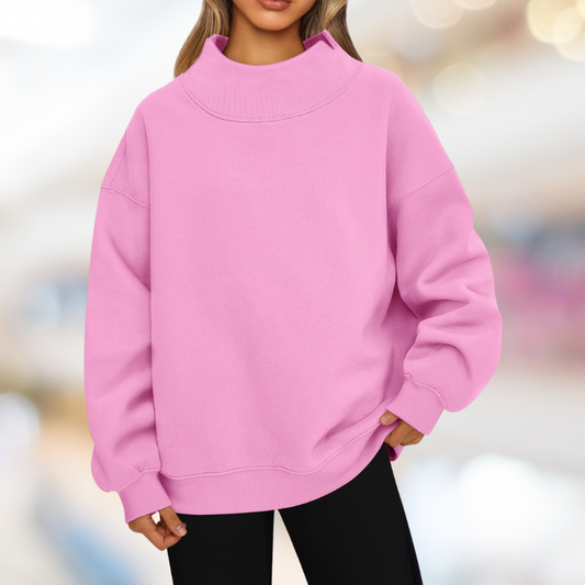Cleo™- Högkragad Oversize Sweatshirt