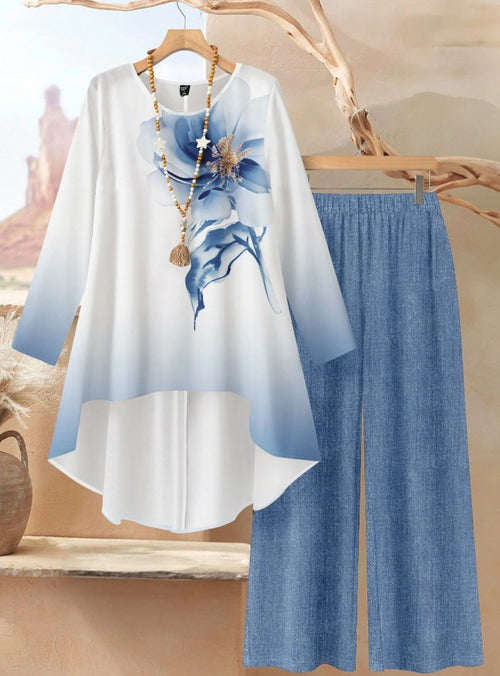 Mireya™ - Blommigt Tvådelat Set