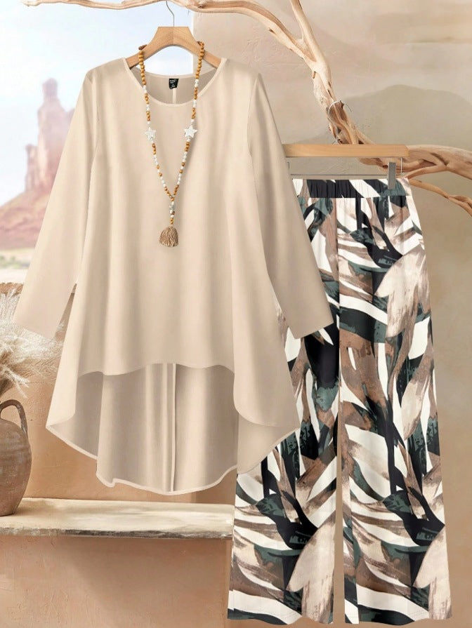 Mireya™ - Blommigt Tvådelat Set