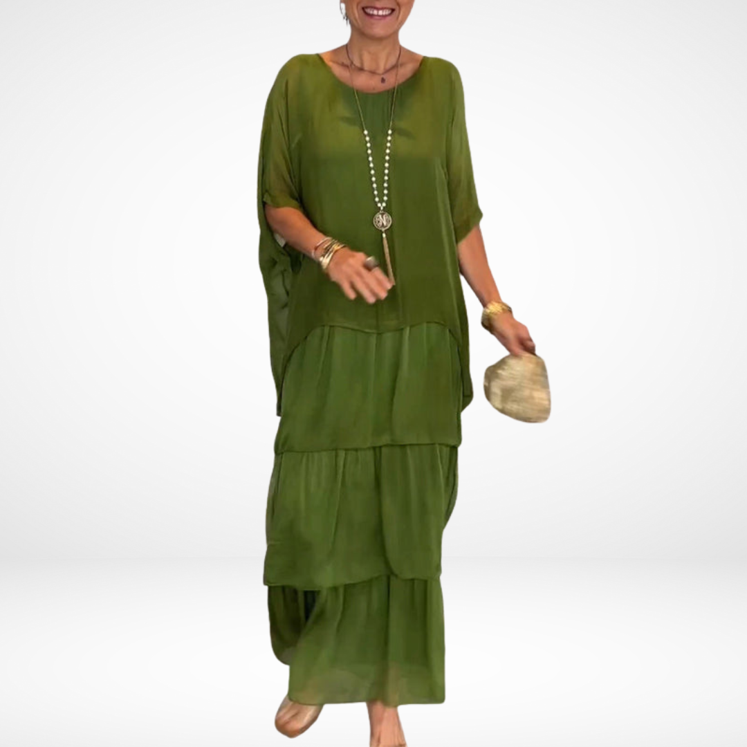 Hylda™ - Konstnärlig Lös Maxi Klänning