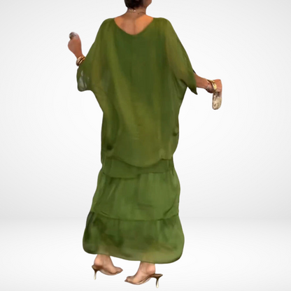 Hylda™ - Konstnärlig Lös Maxi Klänning