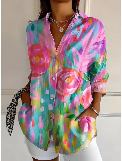 Violy™ – Färgglad Blus