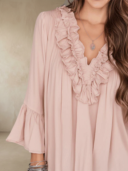 Aizal™ – Blus med volanger