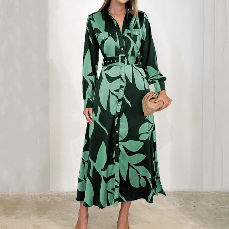 Thricia™ – Elegant Mönstrad Maxiklänning