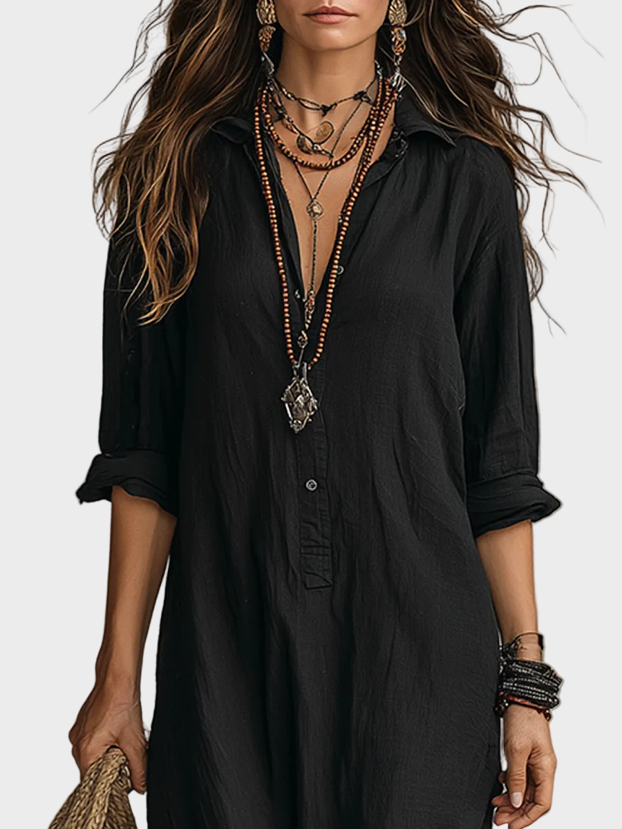 Delilah™ - Knäppning Bohemisk Klänning