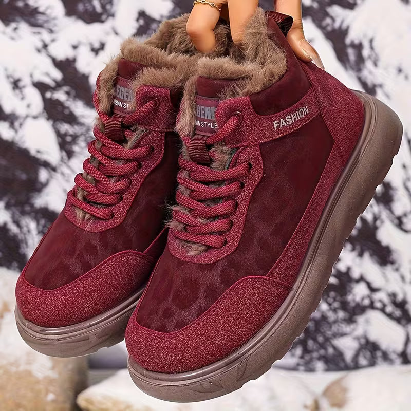 Aveline™ - Varm Plyschankelstövlar